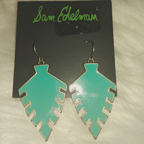 Sam Edelmon Turquoise Dangle Earrings - Picture 1 of 5